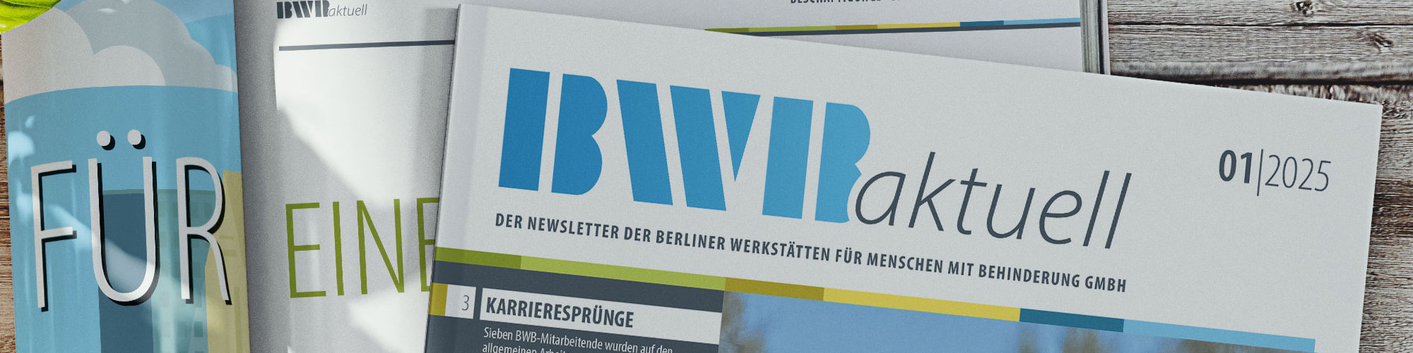 Die neue Ausgabe der BWBaktuell liegt auf einem Tisch.
